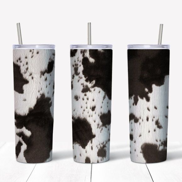 Custom 20oz cow print tumbler! - Picture 1 of 1